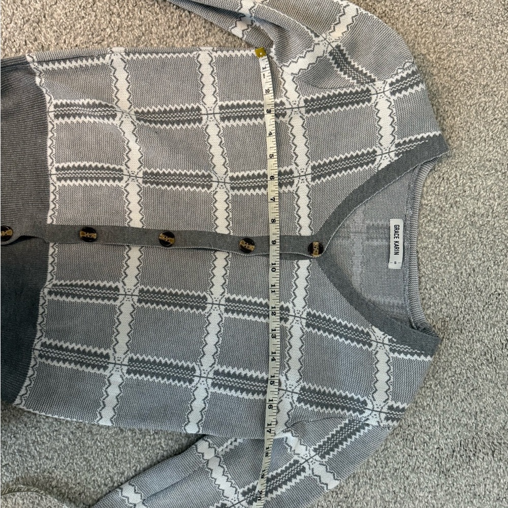 Grace Karin plaid Cardigan Sweater - Women - Picture 2 of 6